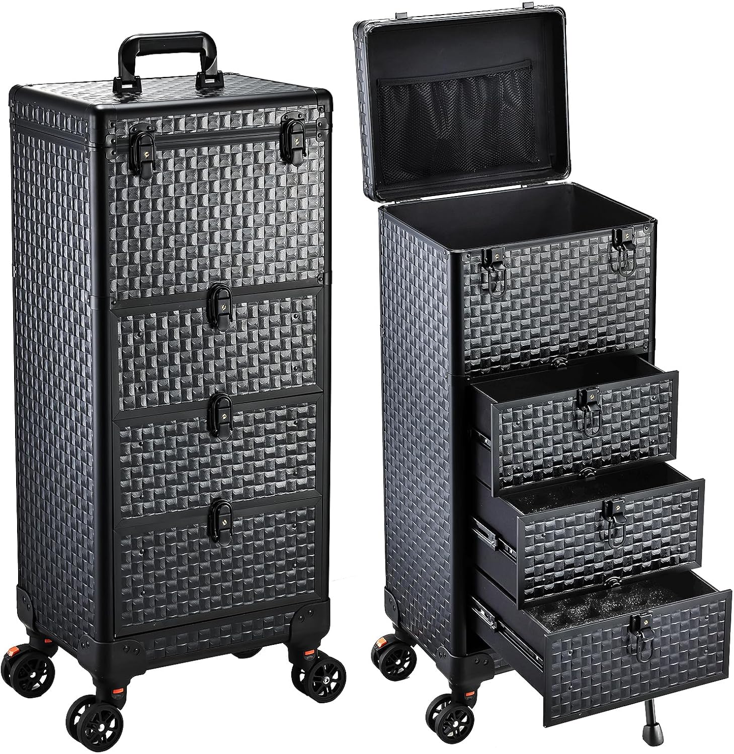 Spa & Wellness Dr Roy Sothers - Rolling Salon Cart with 3 Drawers,