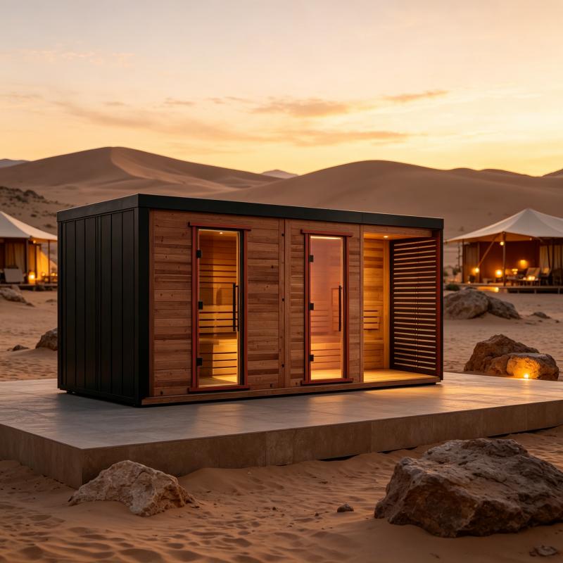 Wellness Resort Spa - Customized Wooden Sauna Room Indoor Outdoor